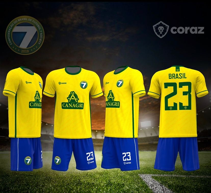 CBF7S divulga uniforme oficial da Seleção Brasileira de Futebol 7